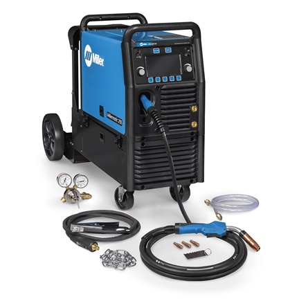 Miller Millermatic 255 MIG/Pulsed MIG Welder w/ EZ-Latch™ Running Gear- 208/240V