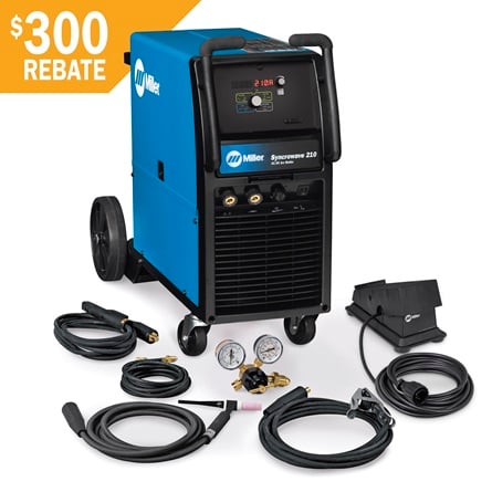 Miller Syncrowave 210 TIG Welder Package
